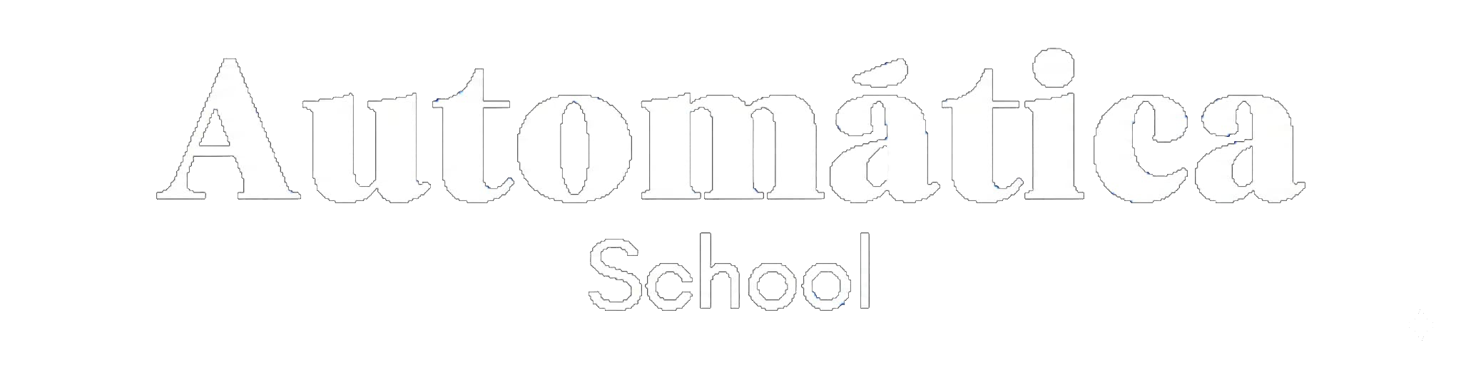 Logo de Automatica en blanco
